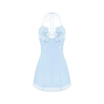 JW PEI Flower Embroidered Mini Dress