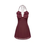 JW PEI Flower Embroidered Mini Dress