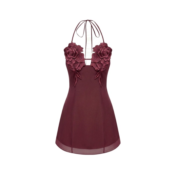 JW PEI Flower Embroidered Mini Dress