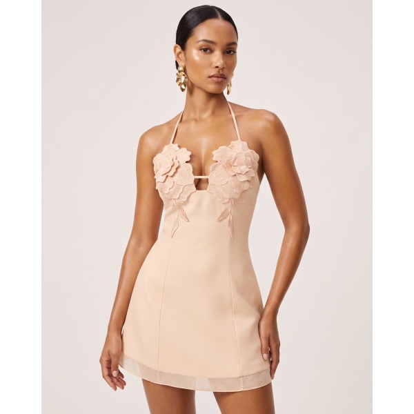 JW PEI Flower Embroidered Mini Dress