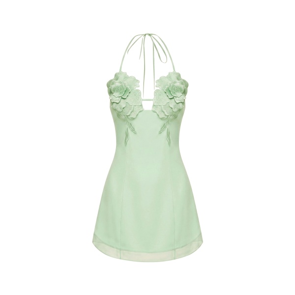 JW PEI Flower Embroidered Mini Dress