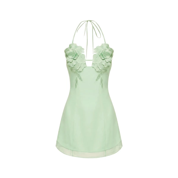 JW PEI Flower Embroidered Mini Dress