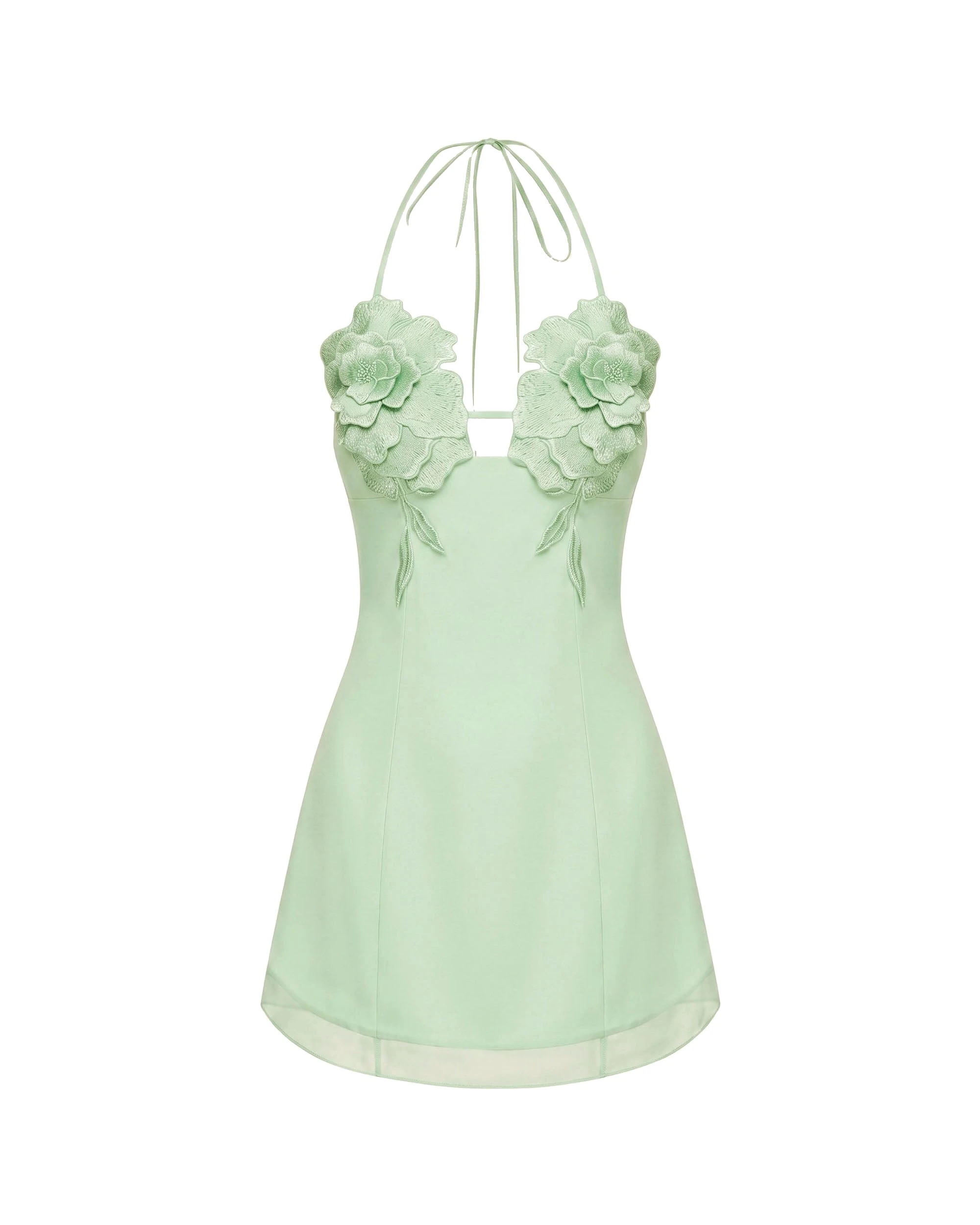JW PEI mini dress | Los Angeles Vegan Fashion Dresses | Luxury Shoes JW PEI Flower Embroidered Mini Dress