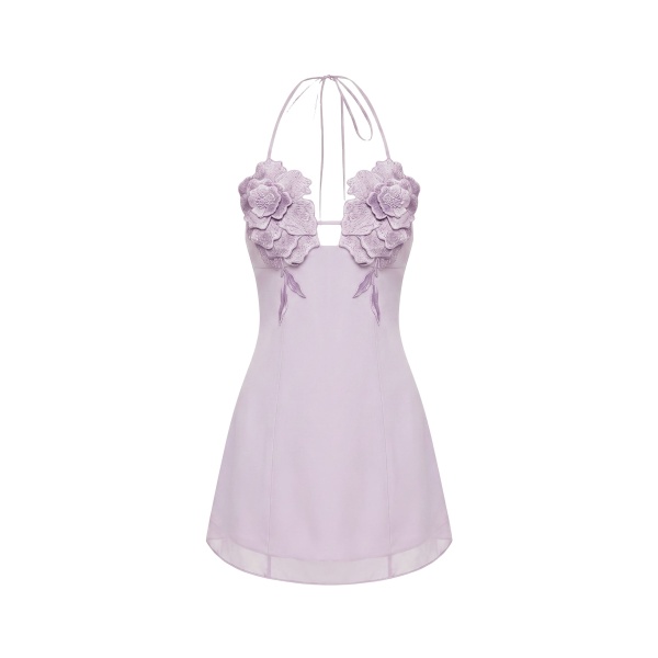 JW PEI Flower Embroidered Mini Dress