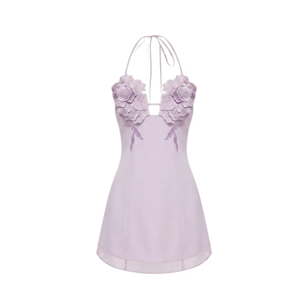 JW PEI Flower Embroidered Mini Dress