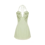 JW PEI Flower Embroidered Mini Dress
