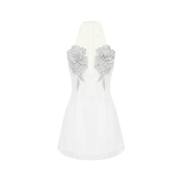 JW PEI Flower Embroidered Mini Dress