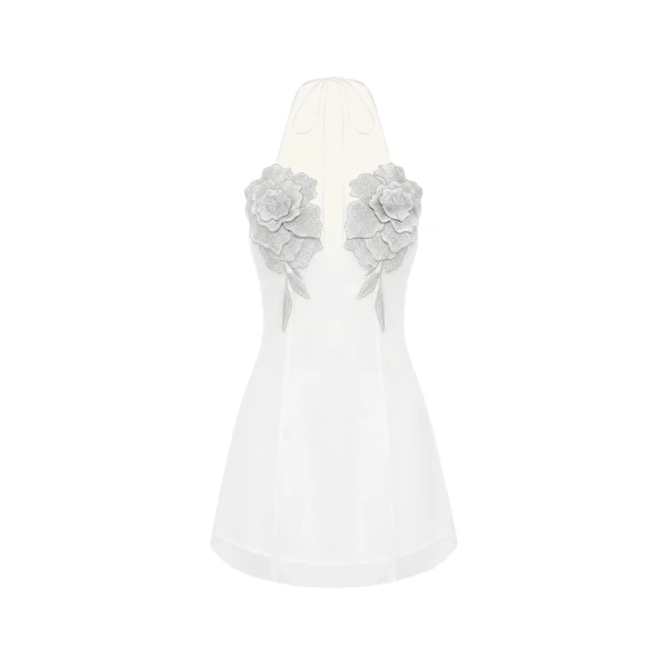 JW PEI Flower Embroidered Mini Dress