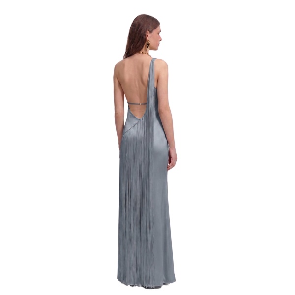 JW PEI Fringe One Shoulder Maxi Dress