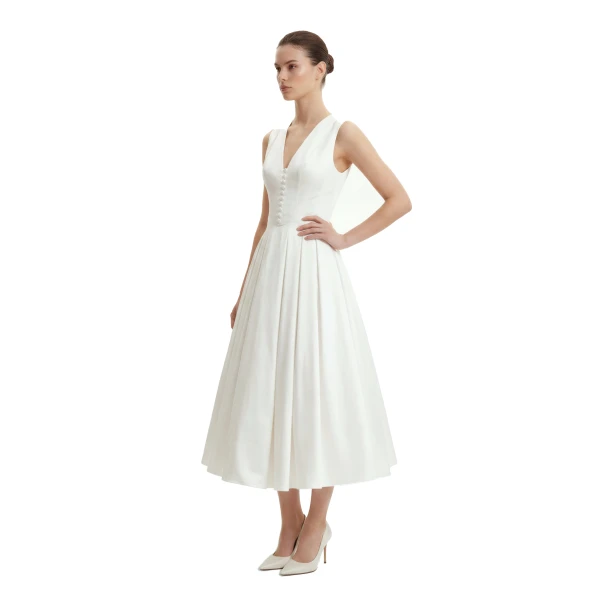 JW PEI White midi dress