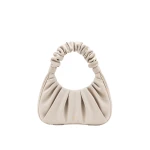 JW PEI Gabbi Ruched Hobo Handbag in Ivory