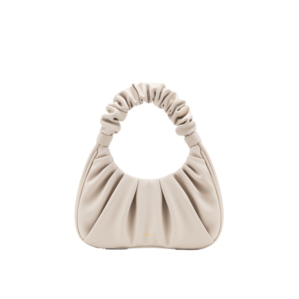 JW PEI Gabbi Ruched Hobo Handbag in Ivory