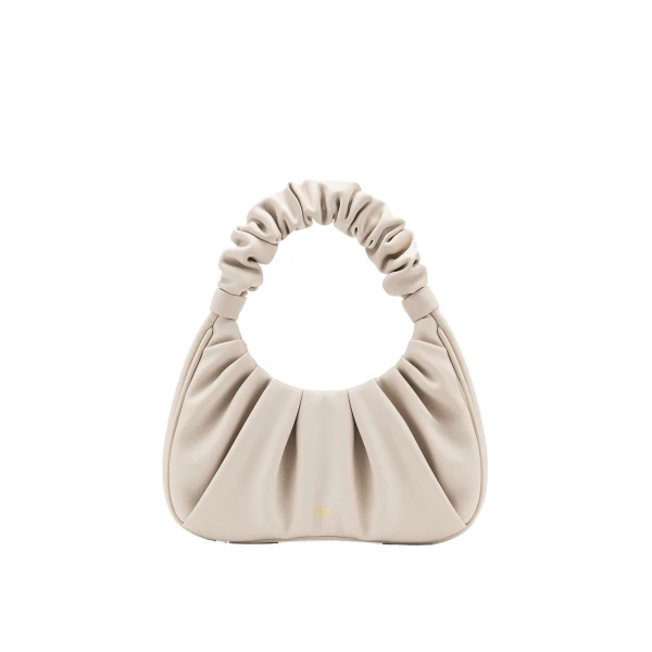 JW PEI Gabbi Ruched Hobo Handbag in Ivory