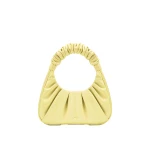 JW PEI Gabbi Ruched Hobo Handbag in Light Yellow
