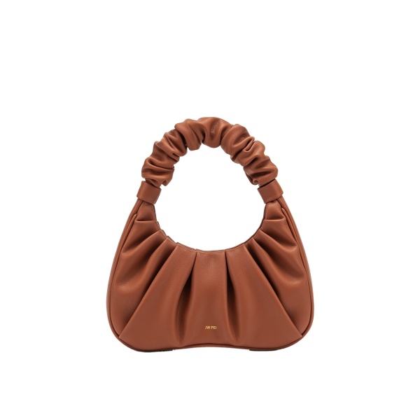 JW PEI Gabbi Ruched Hobo Handbag in Nutella