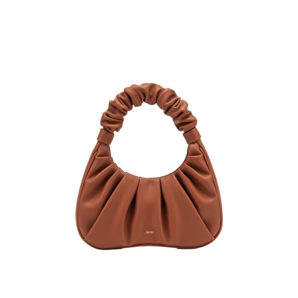 JW PEI Gabbi Ruched Hobo Handbag in Nutella