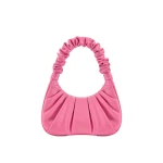JW PEI Gabbi Ruched Hobo Handbag in Pink | Shoulder & Crossbody Bags | Luxury Shoes JW PEI Gabbi Ruched Hobo Handbag in Pink