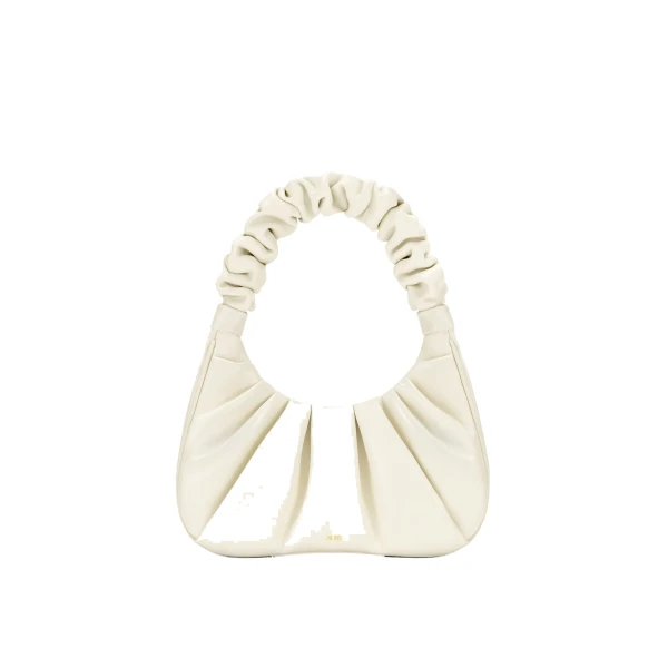 JW PEI Gabbi Ruched Hobo Handbag in White