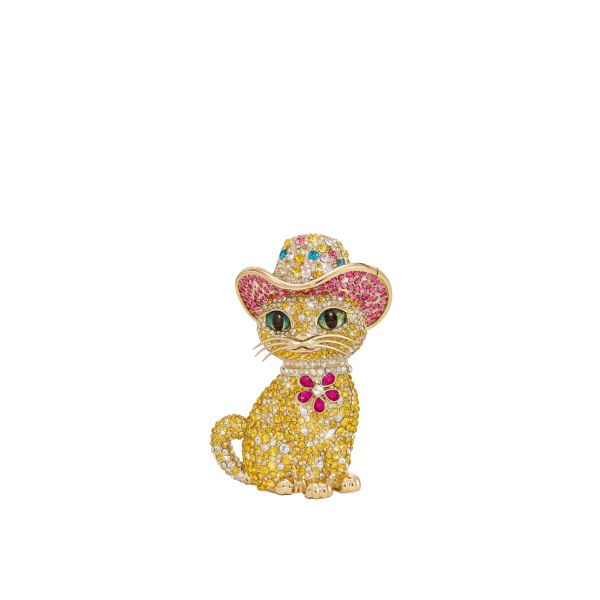 JW PEI Glamorous Cat Clutch in Multicolor Gold