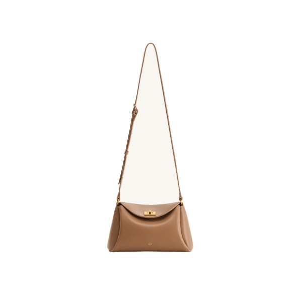 JW PEI Greta Twist-Lock Crossbody Bag in Brown