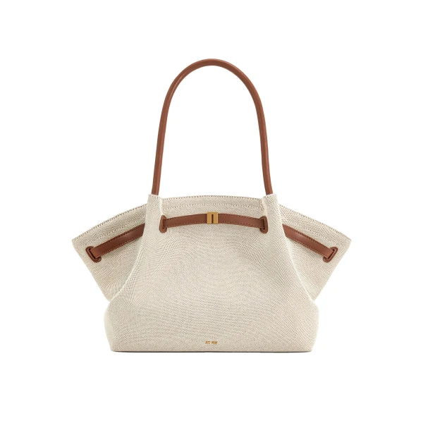 JW PEI Hana Large Tote Bag in Brown Canvas