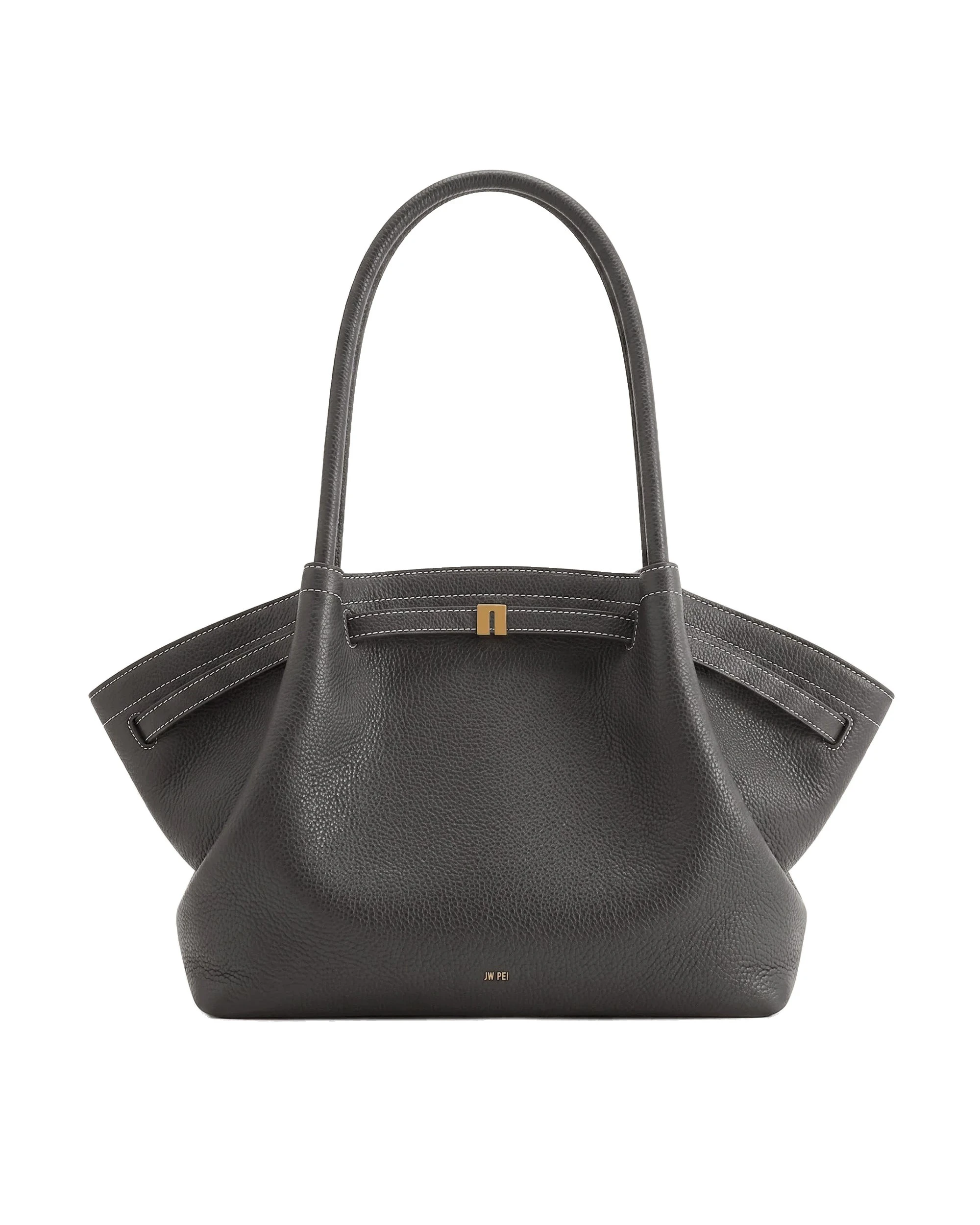 JW PEI Hana Large Tote Bag in Dark Gray | Totes & Top-Handle Bags | Luxury Shoes JW PEI Hana Large Tote Bag in Dark Gray