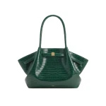 JW PEI Hana Large Tote Bag in Green Croc