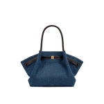 JW PEI Hana Medium Denim Tote Bag in Blue Denim | Totes & Top-Handle Bags | Luxury Shoes JW PEI Hana Medium Denim Tote Bag in Blue Denim