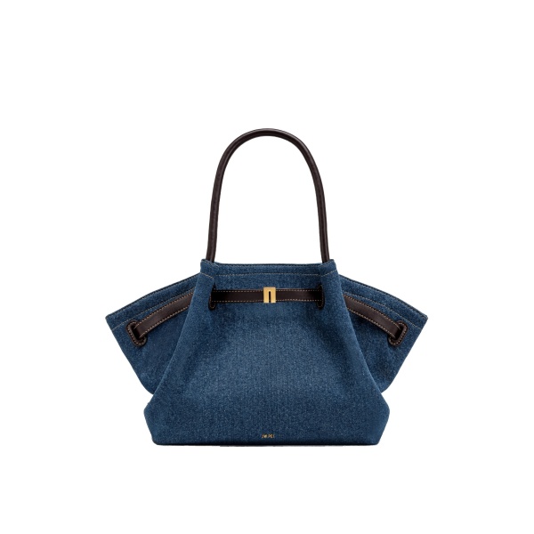 JW PEI Hana Medium Denim Tote Bag in Blue Denim