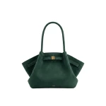 JW PEI Hana Medium Faux Suede Tote Bag in Forest Green