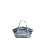 JW PEI Hana Mini Denim Tote Bag in Blue