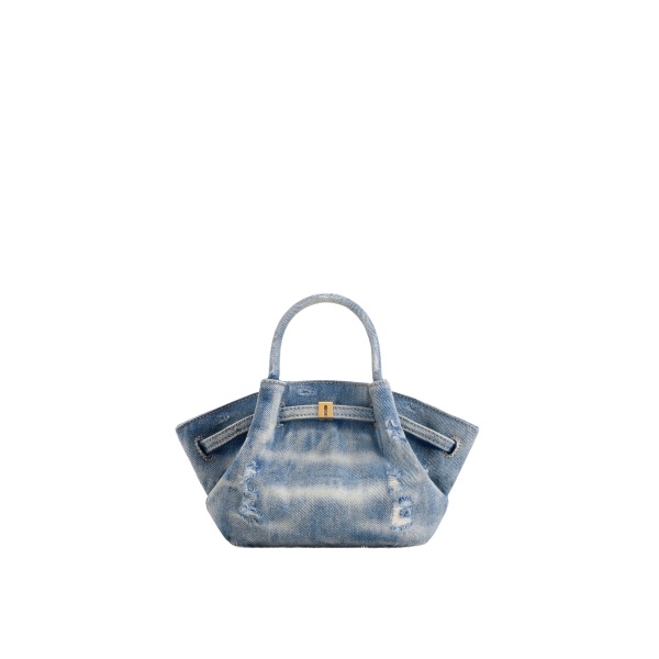 JW PEI Hana Mini Denim Tote Bag in Blue