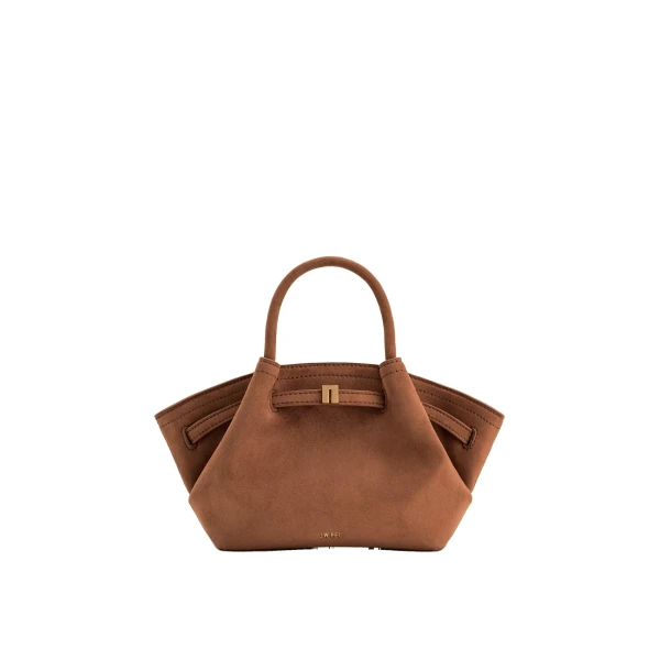 JW PEI Hana Mini Faux Suede Tote Bag in Brown