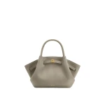 JW PEI Hana Mini Faux Suede Tote Bag in Gray | Mini Bags | Luxury Shoes JW PEI Hana Mini Faux Suede Tote Bag in Gray