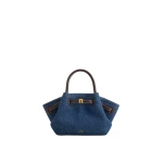 JW PEI Hana Mini Tote Bag in Blue Denim
