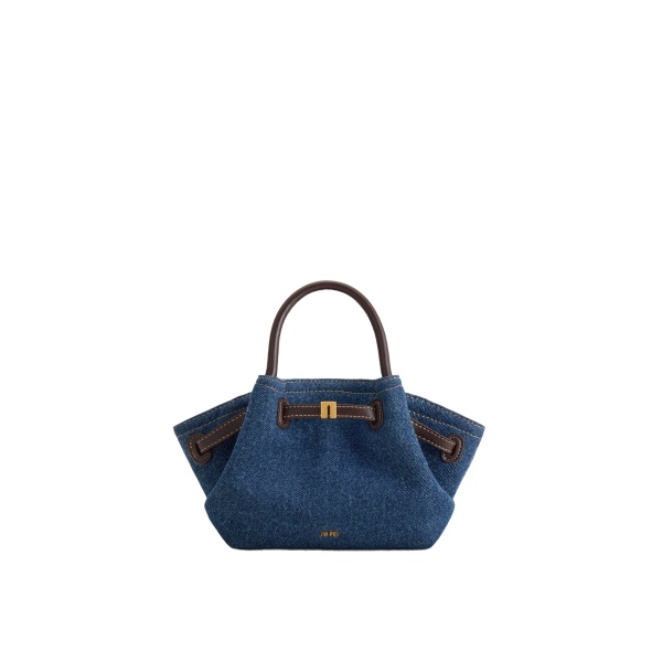 JW PEI Hana Mini Tote Bag in Blue Denim