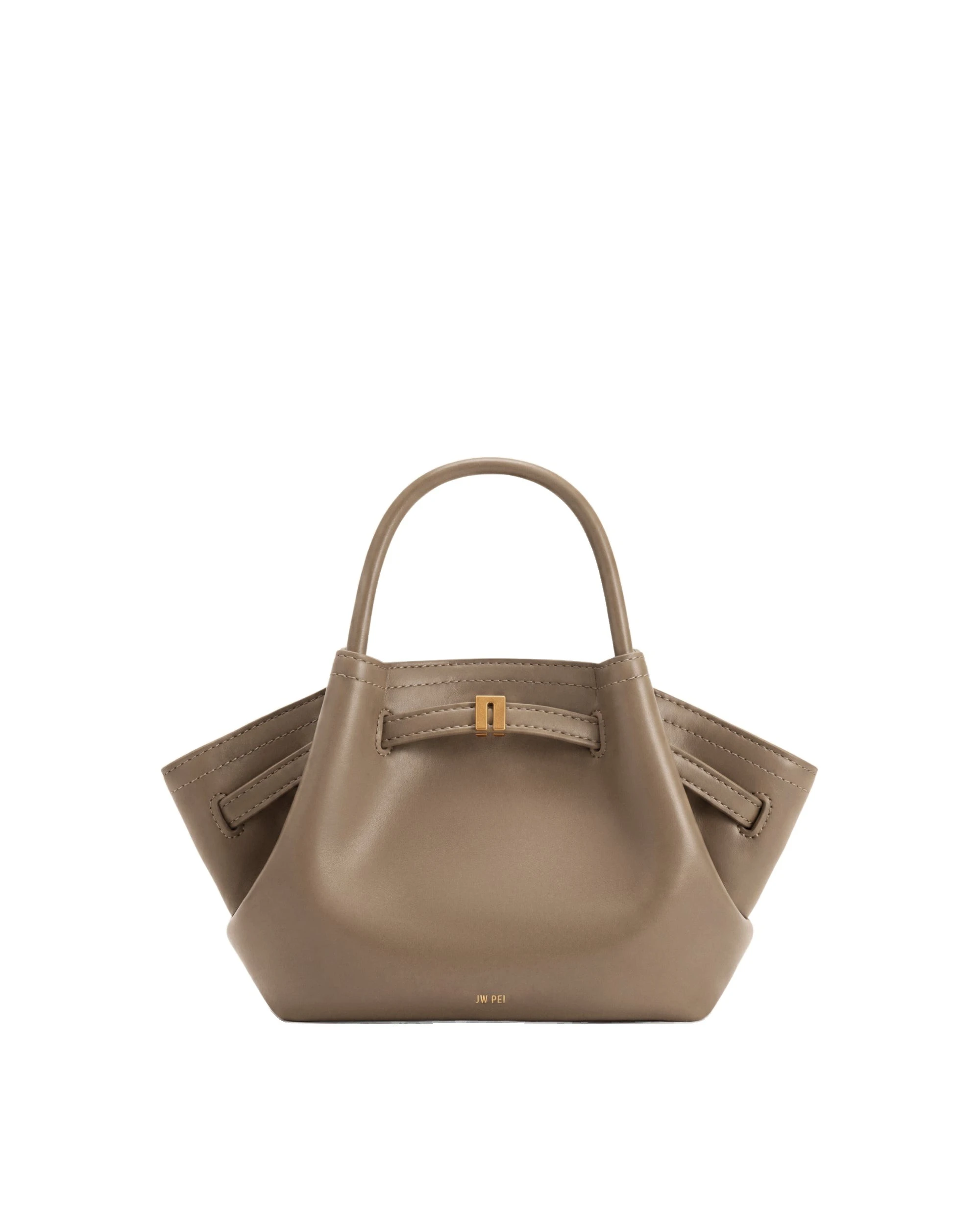 JW PEI Hana Mini Tote Bag in Grayish Brown | Mini Bags | Luxury Shoes JW PEI Hana Mini Tote Bag in Grayish Brown