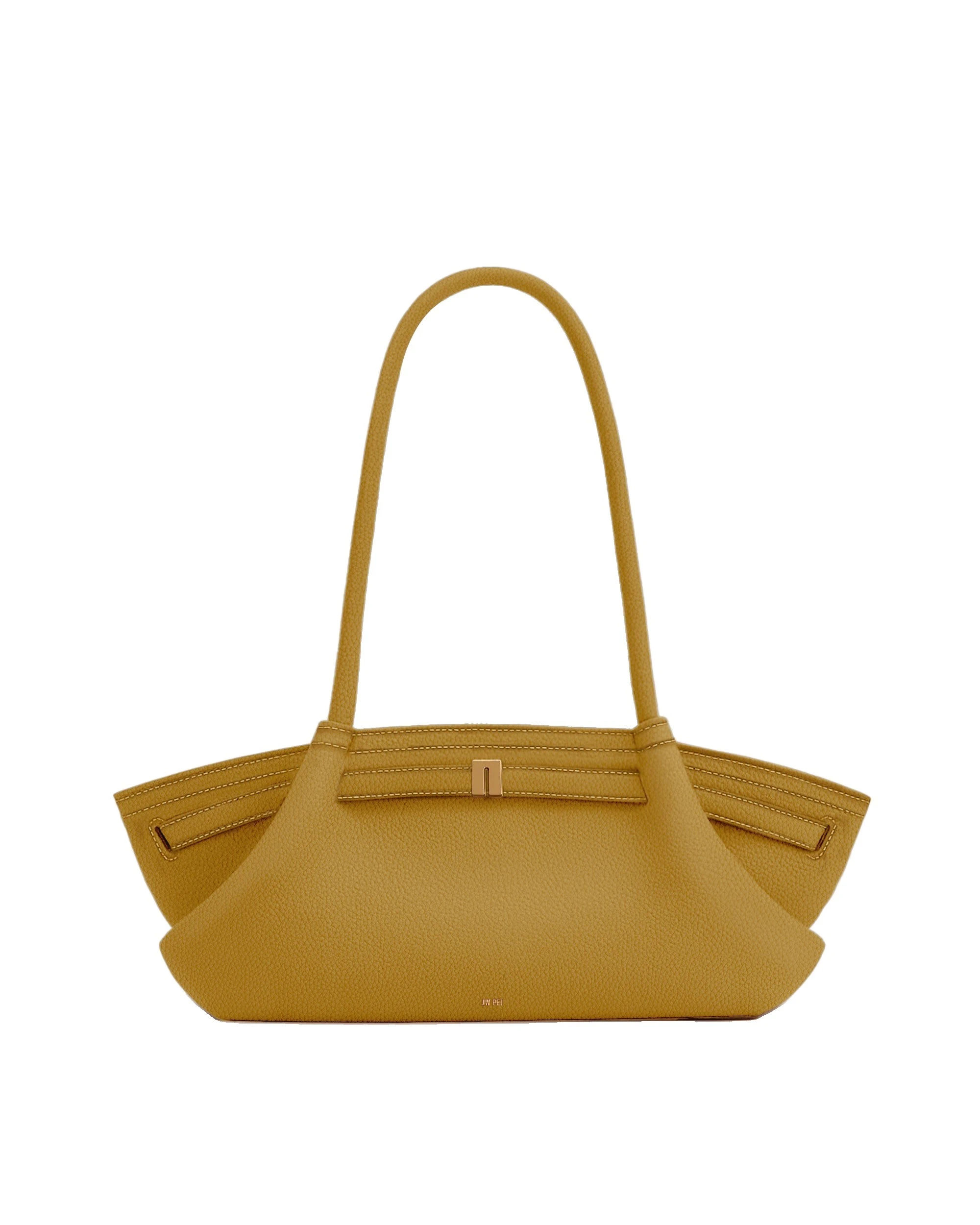 JW PEI Hana Wide Tote Bag in Ginger Yellow | Totes & Top-Handle Bags | Luxury Shoes JW PEI Hana Wide Tote Bag in Ginger Yellow