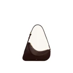 JW PEI Harlee Curved Zip Shoulder Bag in Dark Brown