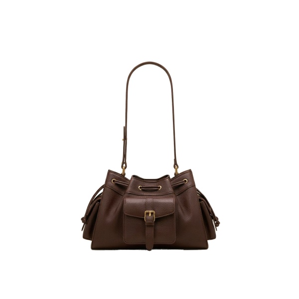 JW PEI Harper Drawstring Shoulder Bag in Brown