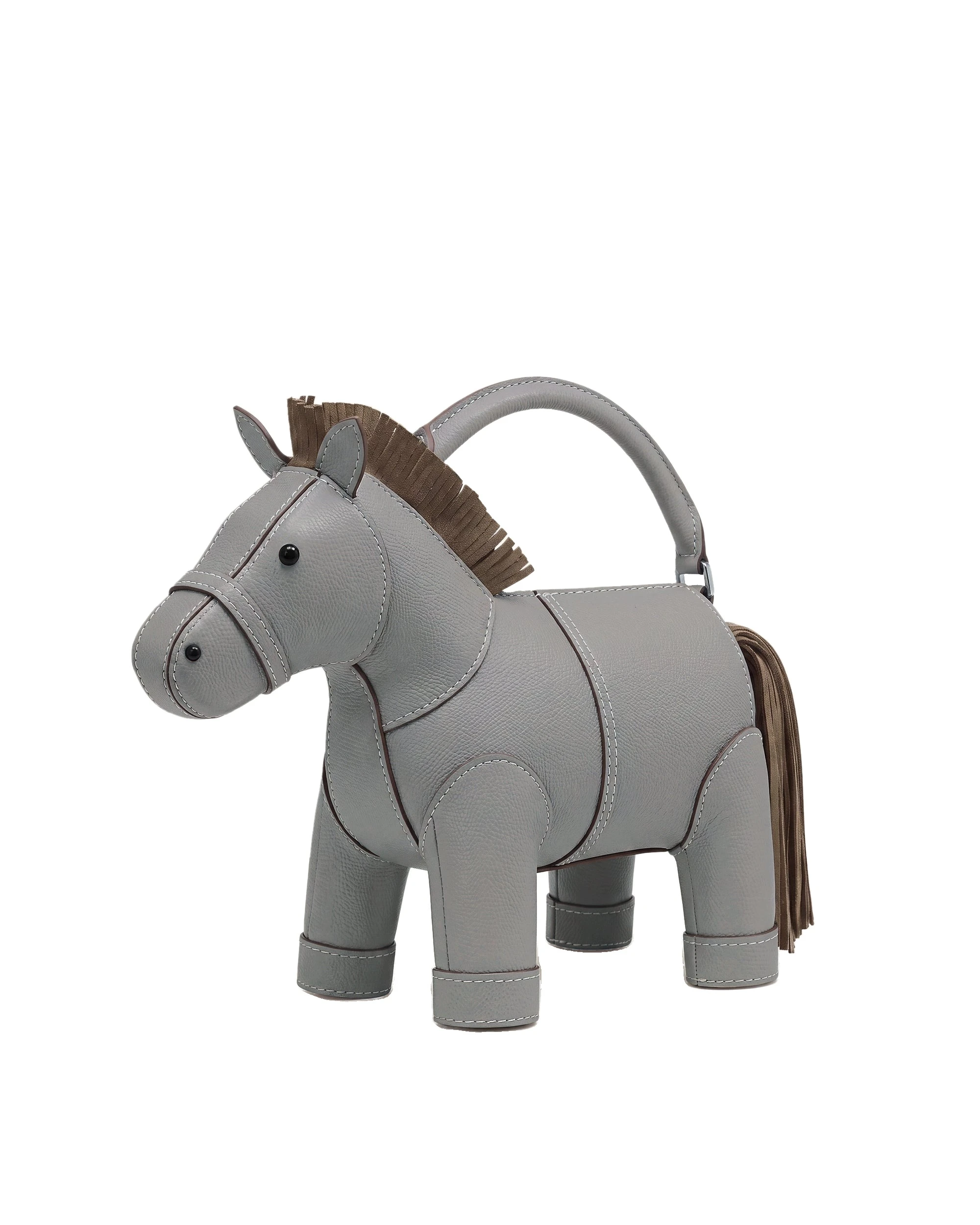 JW PEI Harper Horse Top Handle Bag in Grey | Totes & Top-Handle Bags | Luxury Shoes JW PEI Harper Horse Top Handle Bag in Grey