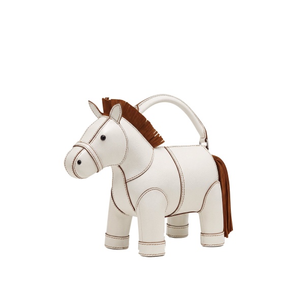 JW PEI Harper Horse Top Handle Bag in White