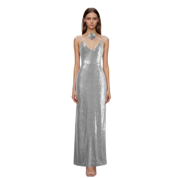 JW PEI Metallic maxi dress