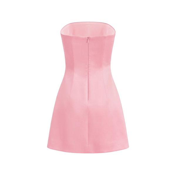 JW PEI Hibiscus Embroidered Bandeau Mini Dress