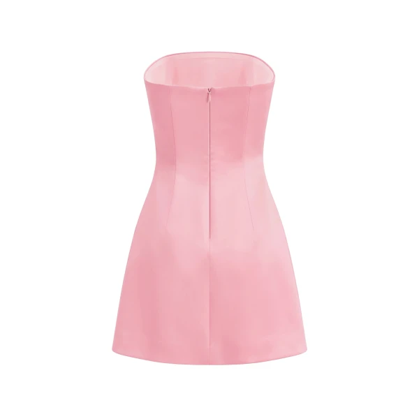 JW PEI Hibiscus Embroidered Bandeau Mini Dress