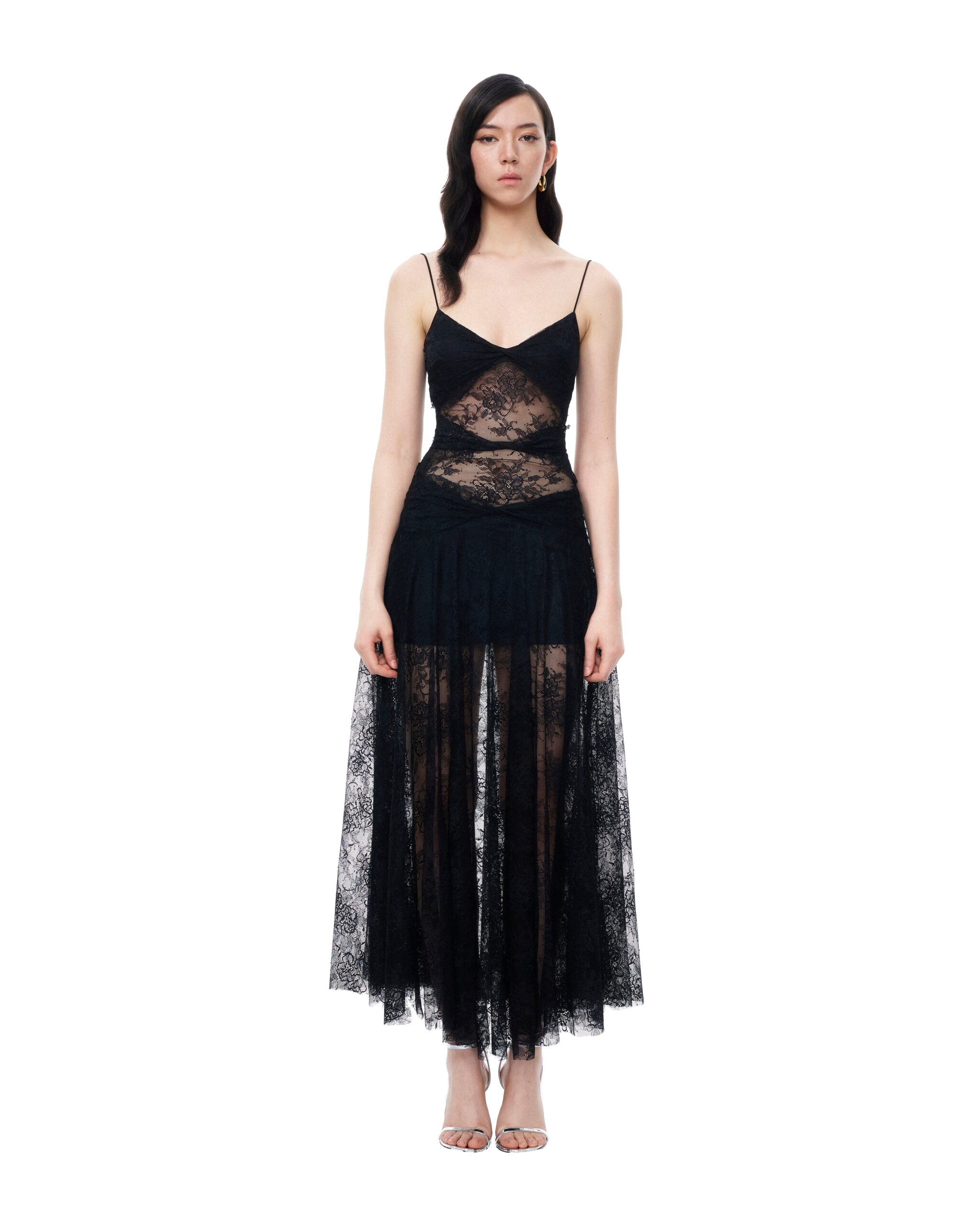 JW PEI dress | Los Angeles Vegan Fashion Dresses | Luxury Shoes JW PEI Indigo Floral Lace Dress
