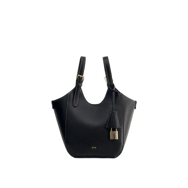 JW PEI Ines Padlock Tote Bag in Black