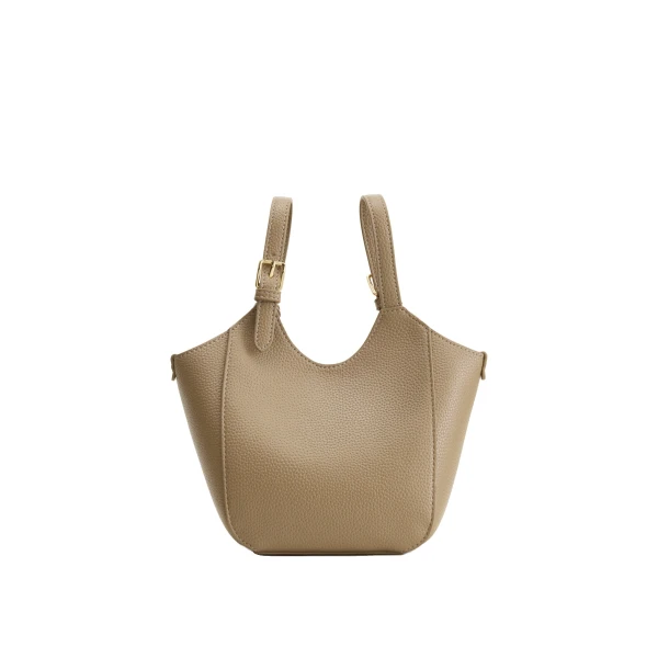 JW PEI Ines Padlock Tote Bag in Gray Beige view six