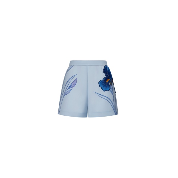 JW PEI Iris Embroidered Tailored Shorts