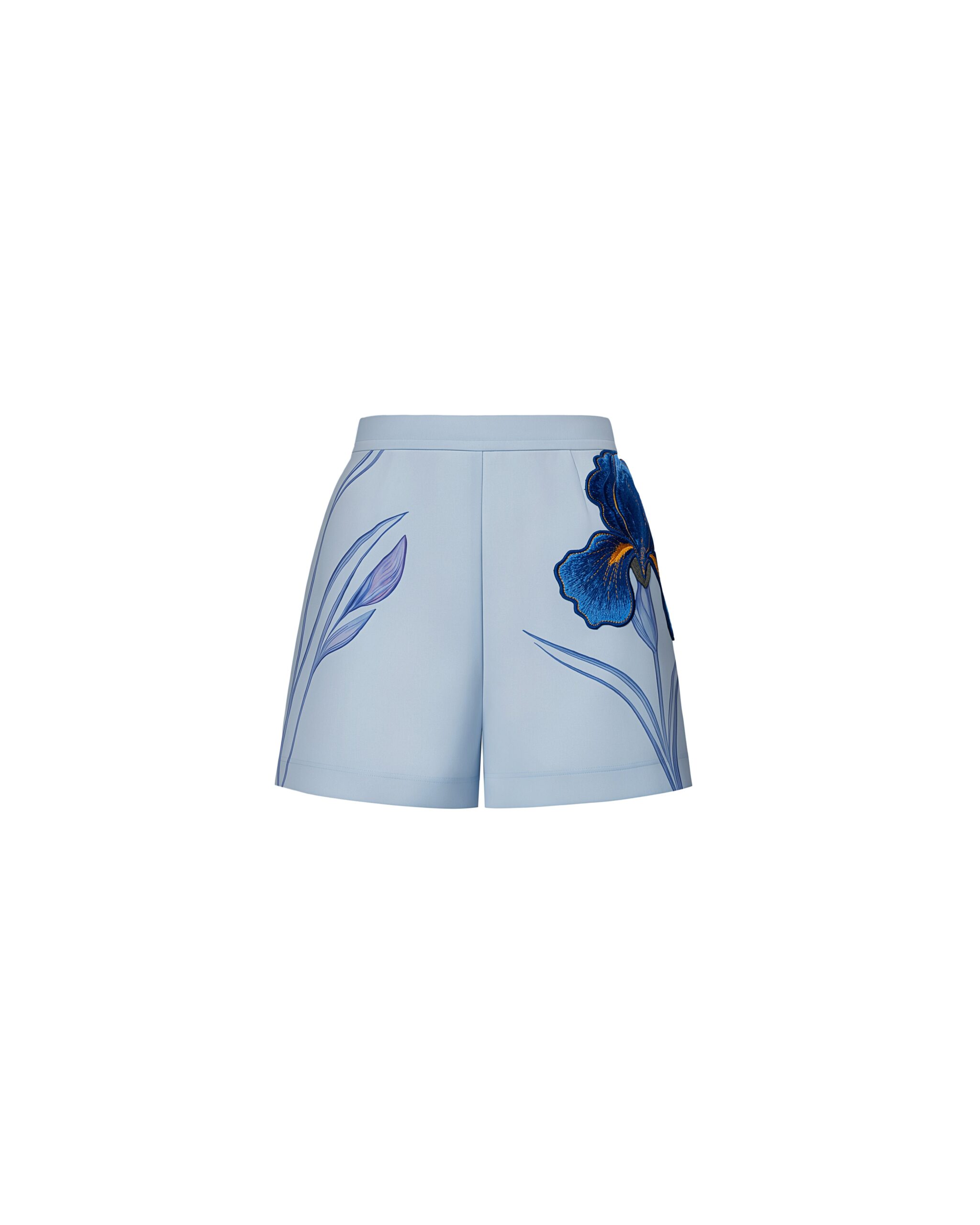 JW PEI shorts | Los Angeles Vegan Fashion Shorts | Luxury Shoes JW PEI Iris Embroidered Tailored Shorts